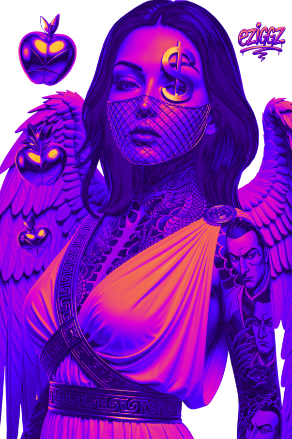 AB'ville Seraph Afterdark digital art print by ezIggz