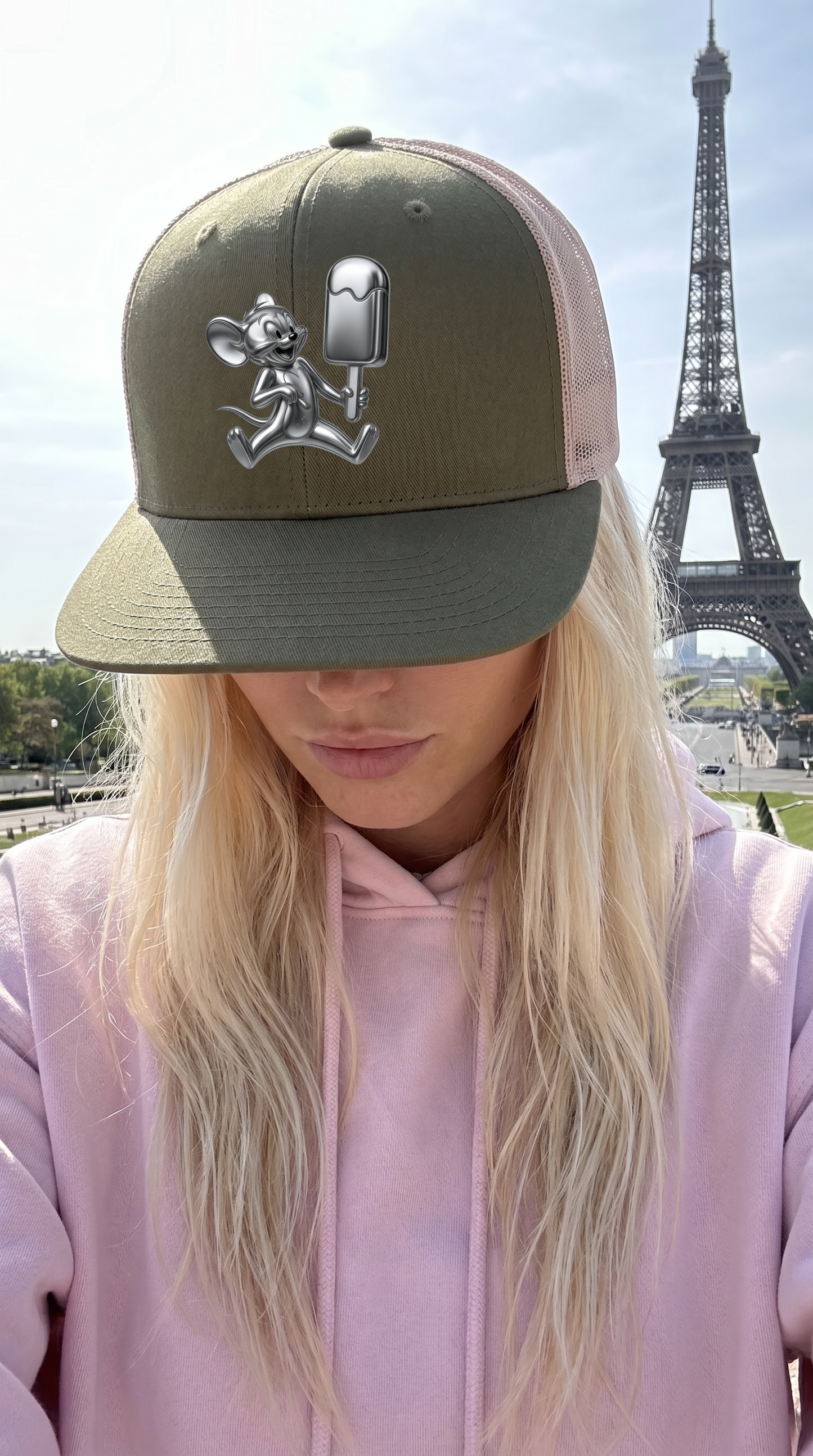 AB'Ville Zootie Mouse Chrome Retro High Profile Trucker Cap