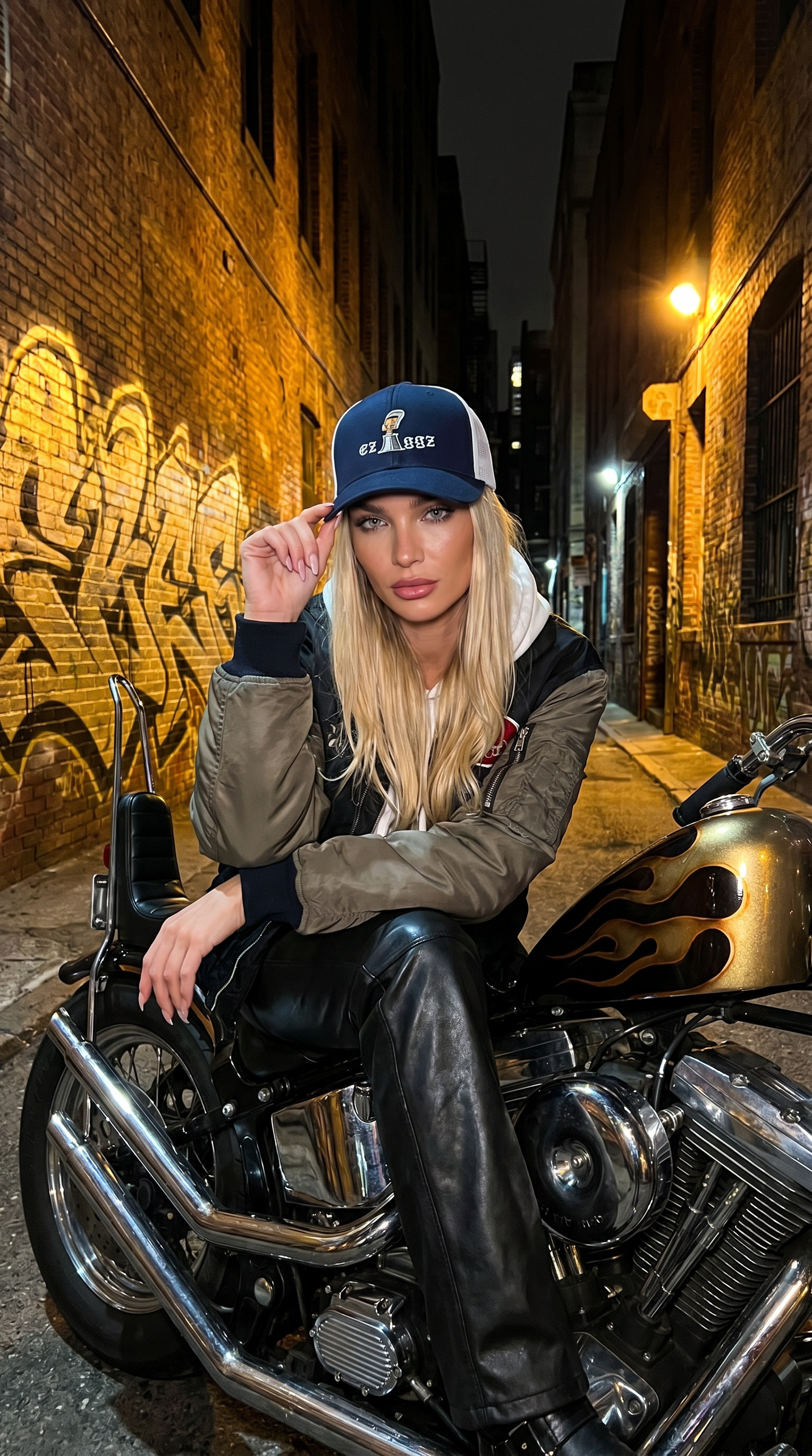 ezIggz Logo Titanium Adult 6-Panel Trucker Cap