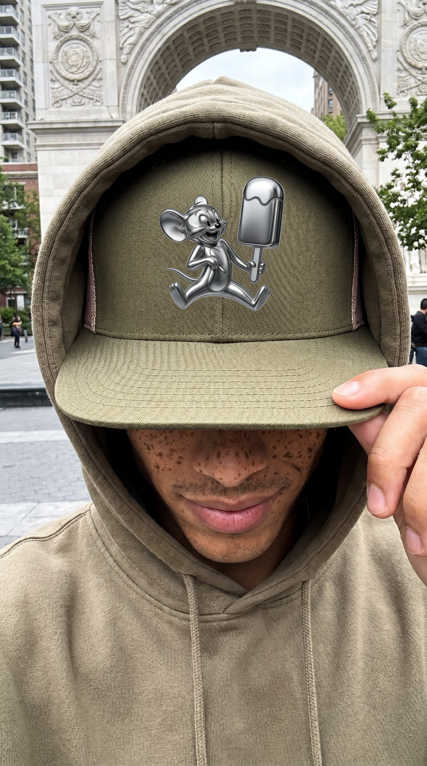 AB'Ville Zootie Mouse Chrome Retro High Profile Trucker Cap