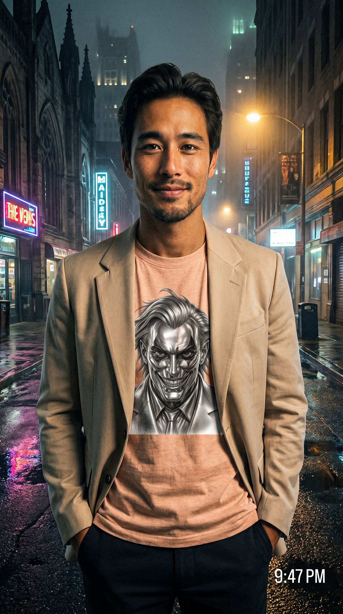 Joker Chrome Port & Company ® Tri-Blend Tee