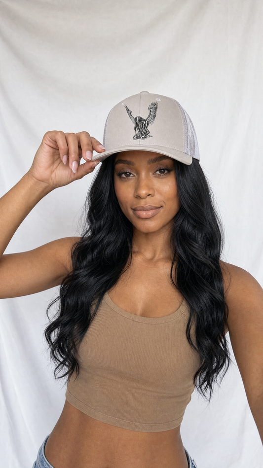 Fallen Angel Chrome Mesh-Back Trucker Cap