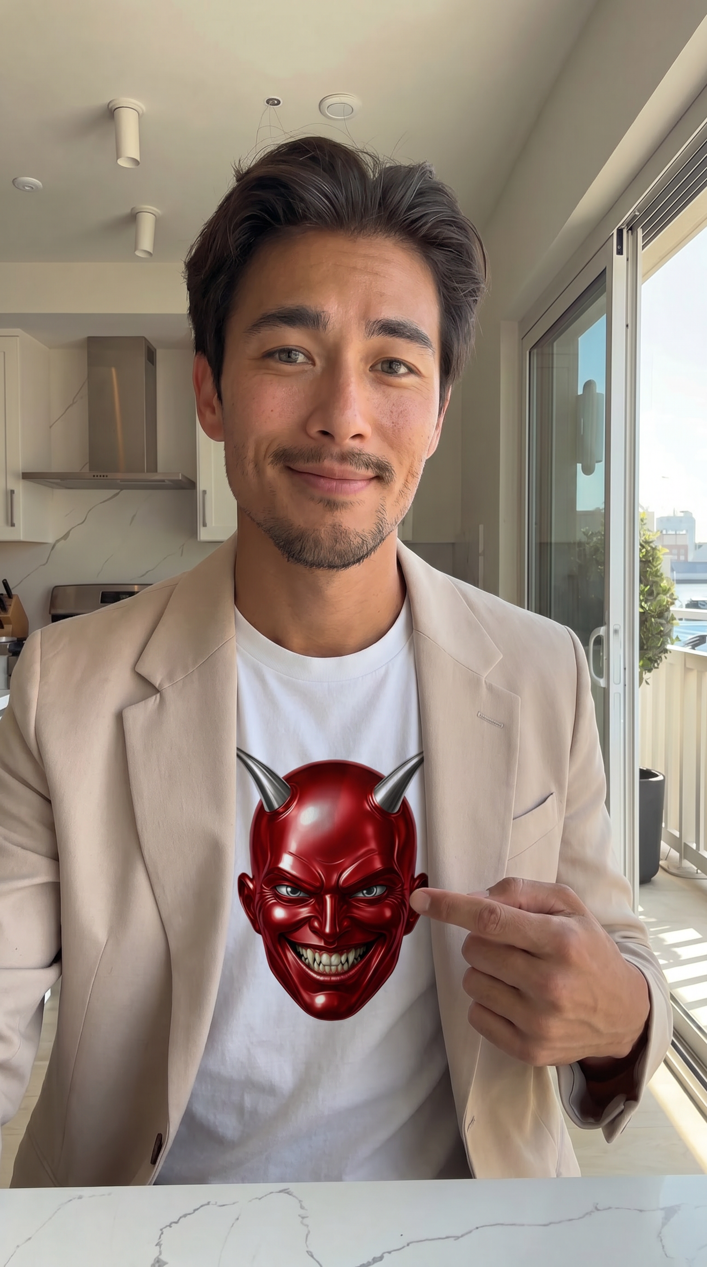 The Demon of AB'Ville Port & Company ® Tri-Blend Tee
