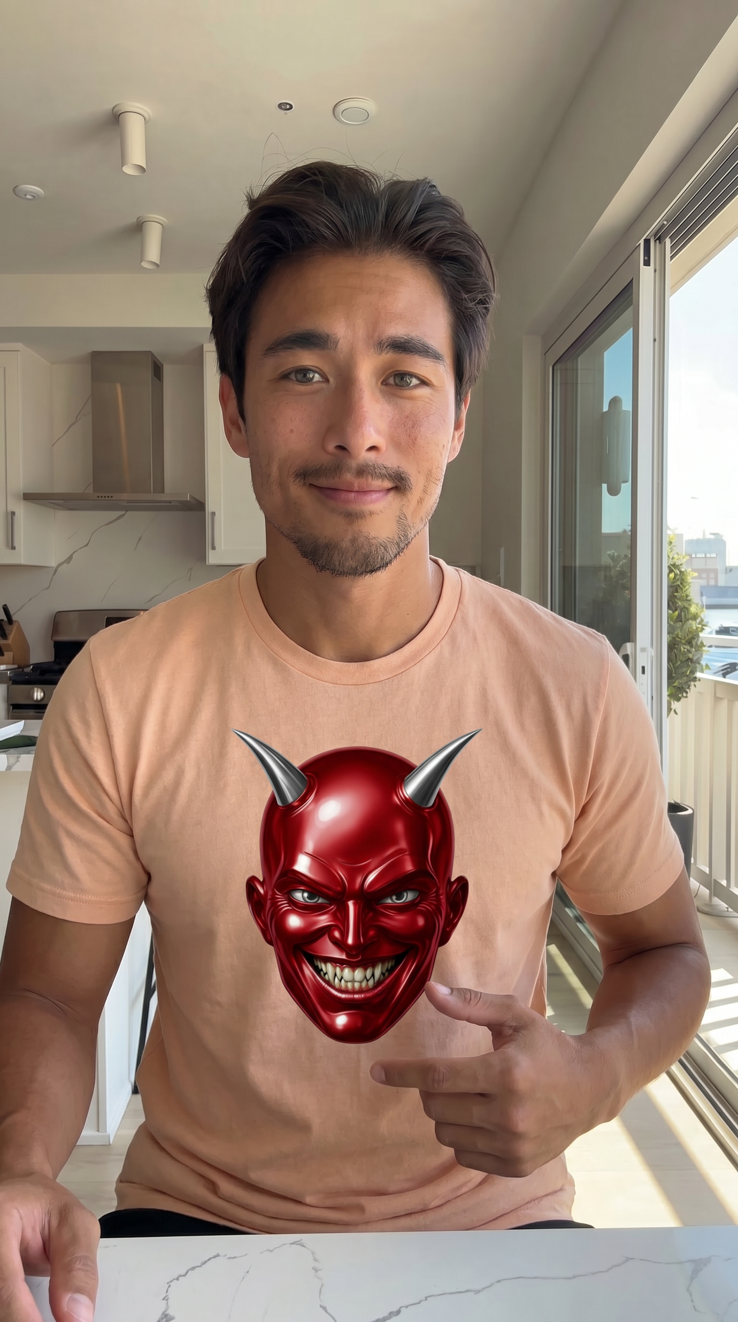 The Demon of AB'Ville Port & Company ® Tri-Blend Tee