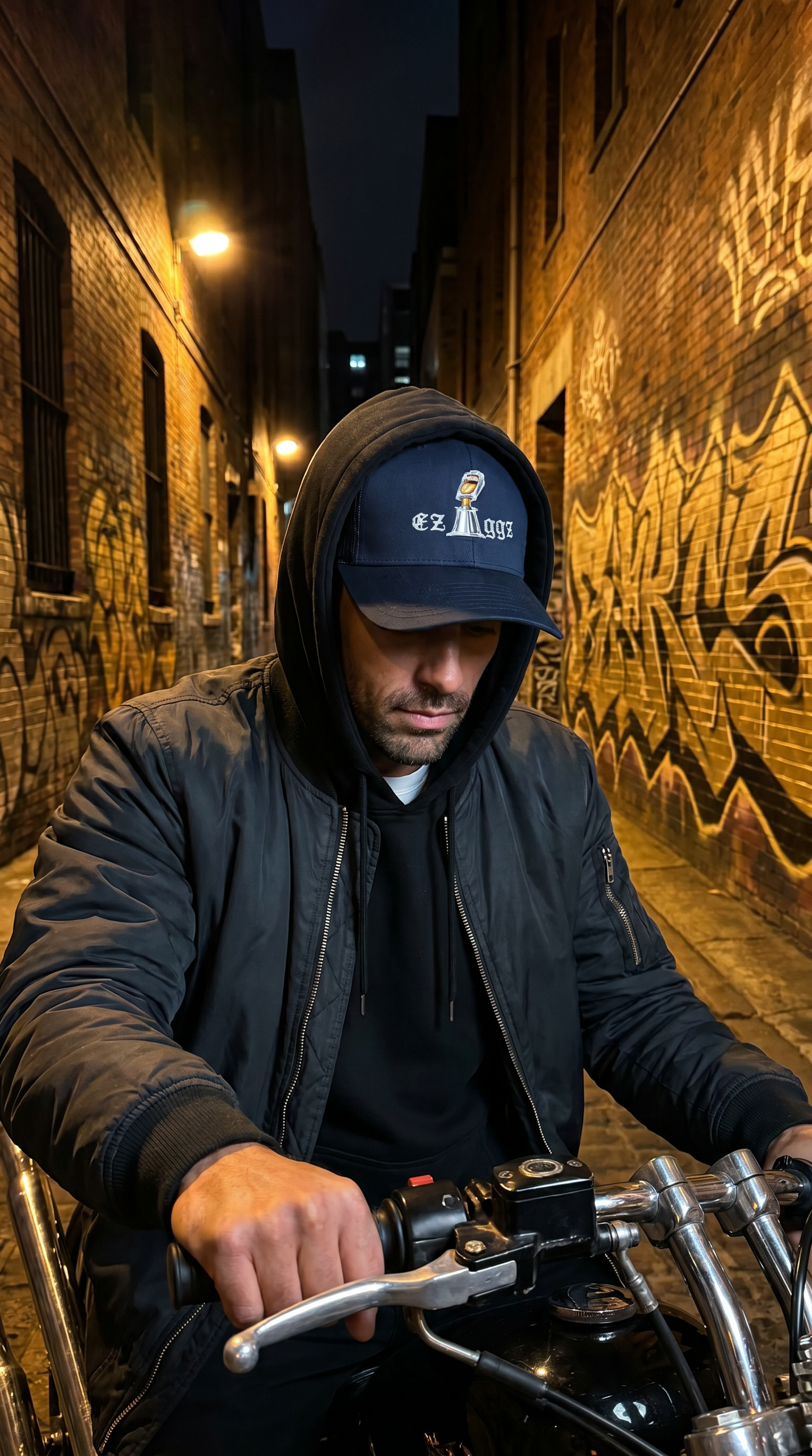 ezIggz Logo Titanium Adult 6-Panel Trucker Cap