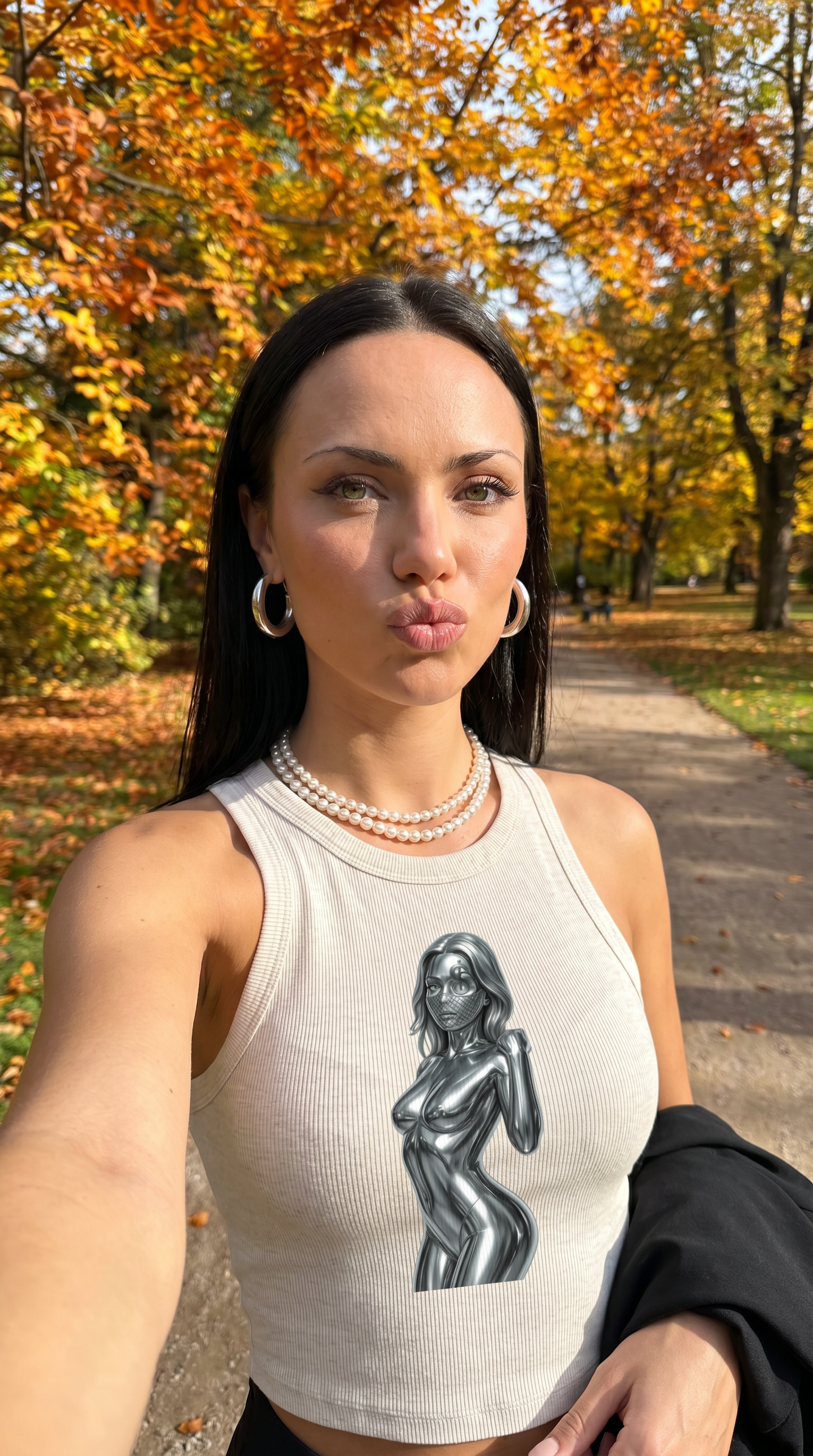 AB'Ville Cutie OG Chrome Ladies' Micro Ribbed Racerback Tank