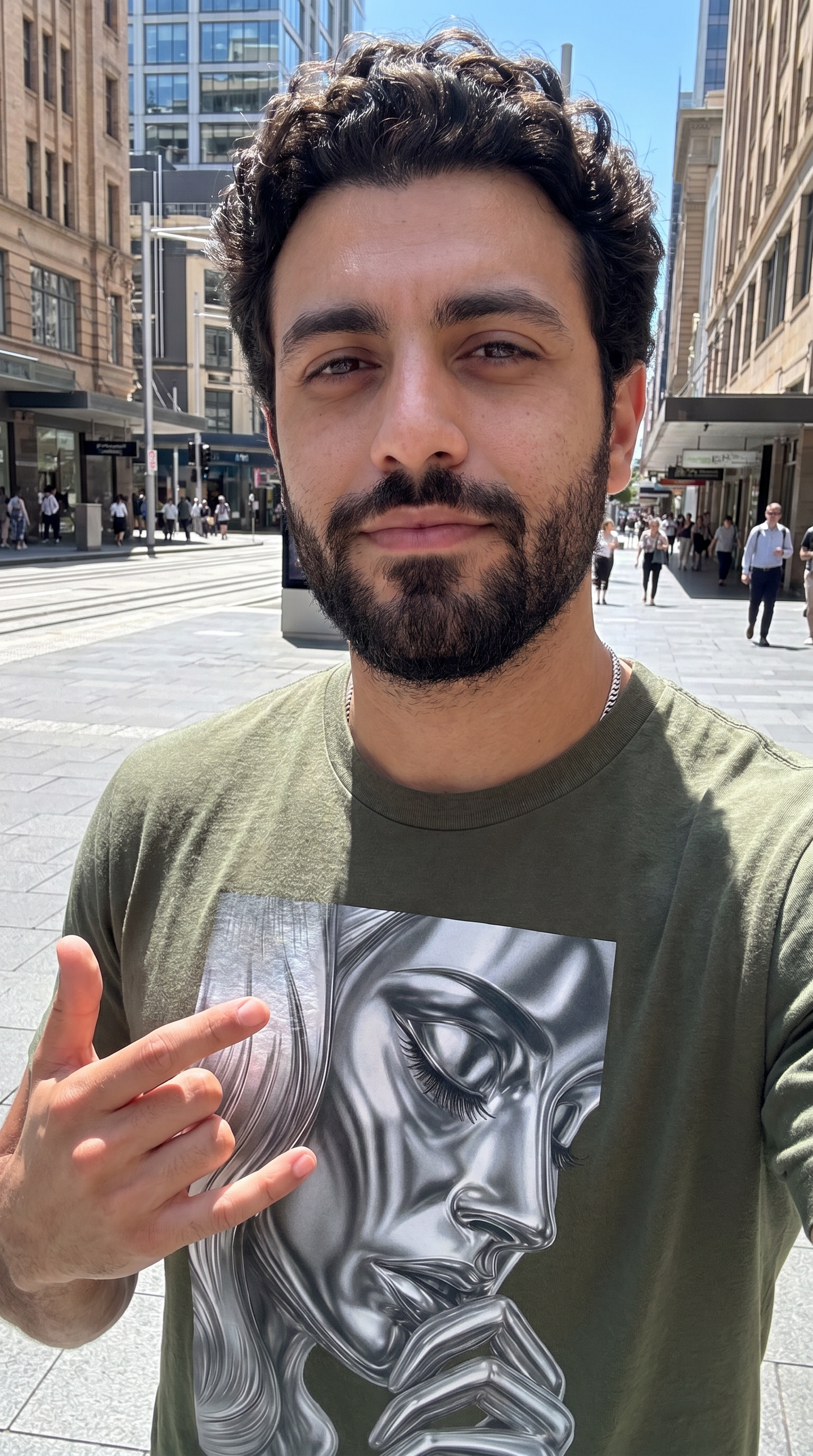 AB'Ville Cutie "Longing" Chrome Tri-Blend Tee