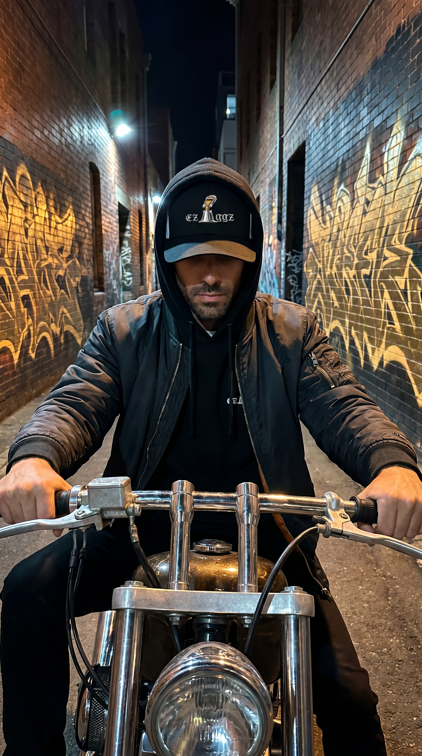 ezIggz Logo Titanium Adult 6-Panel Trucker Cap