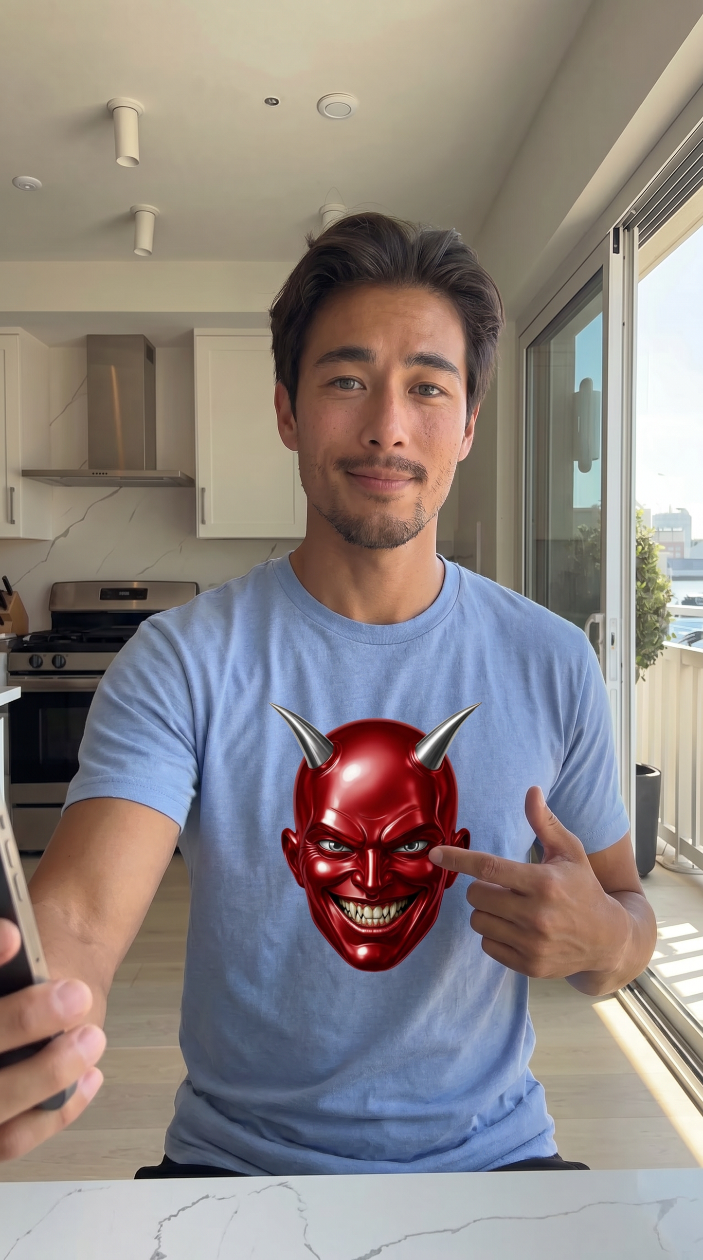 The Demon of AB'Ville Port & Company ® Tri-Blend Tee