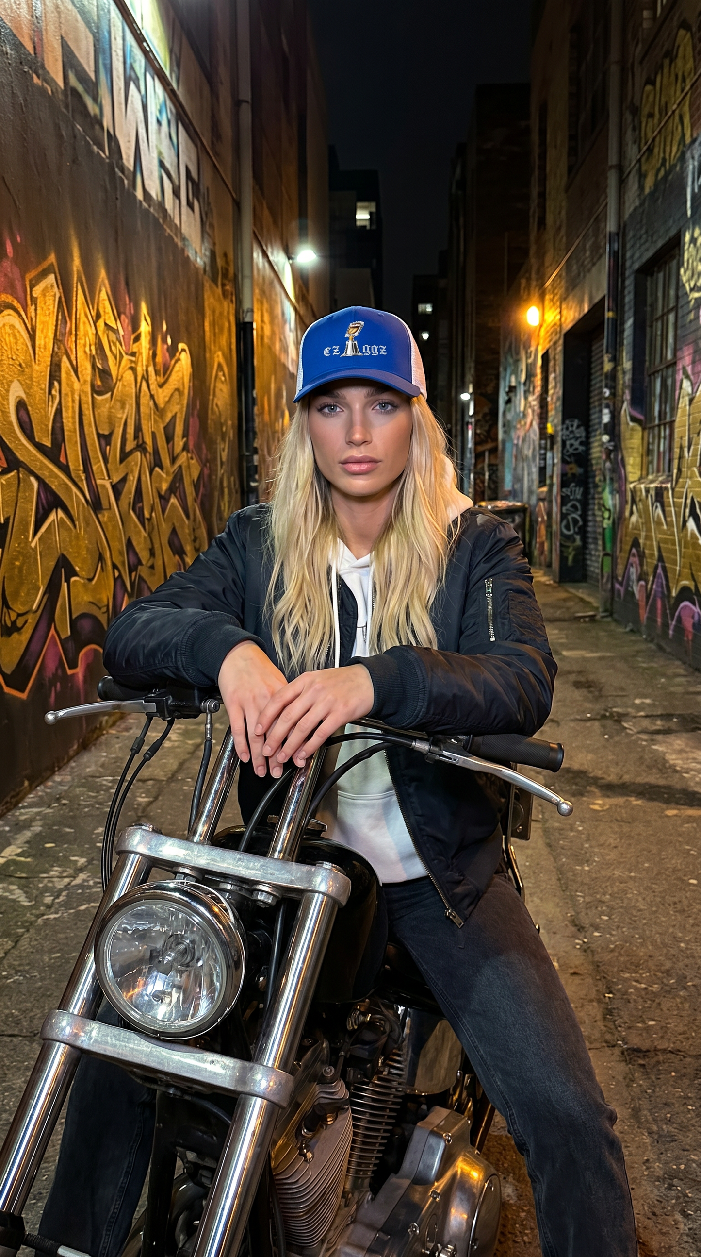 ezIggz Logo Titanium Adult 6-Panel Trucker Cap