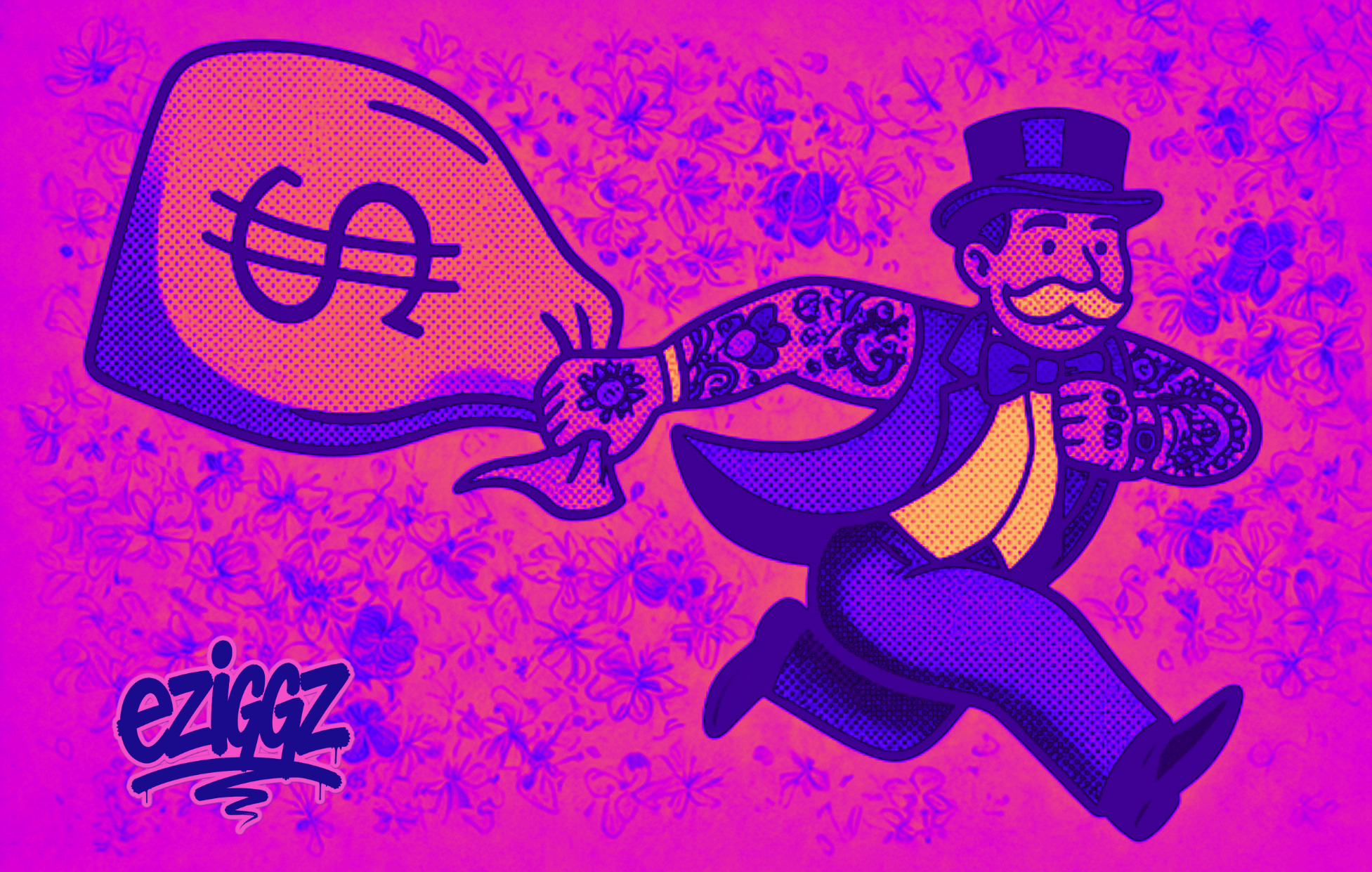 Monopoly Man Running by ezIggz – The Heist