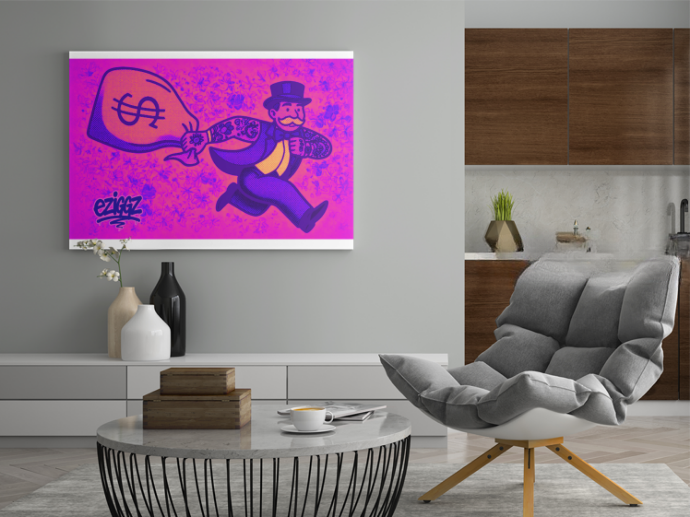 Monopoly Man Running by ezIggz – The Heist