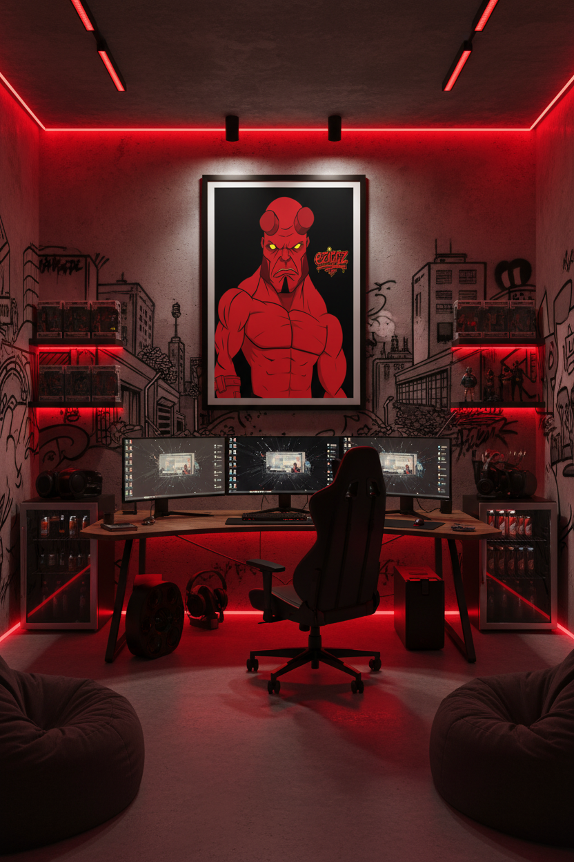 Dark Room Mockup
