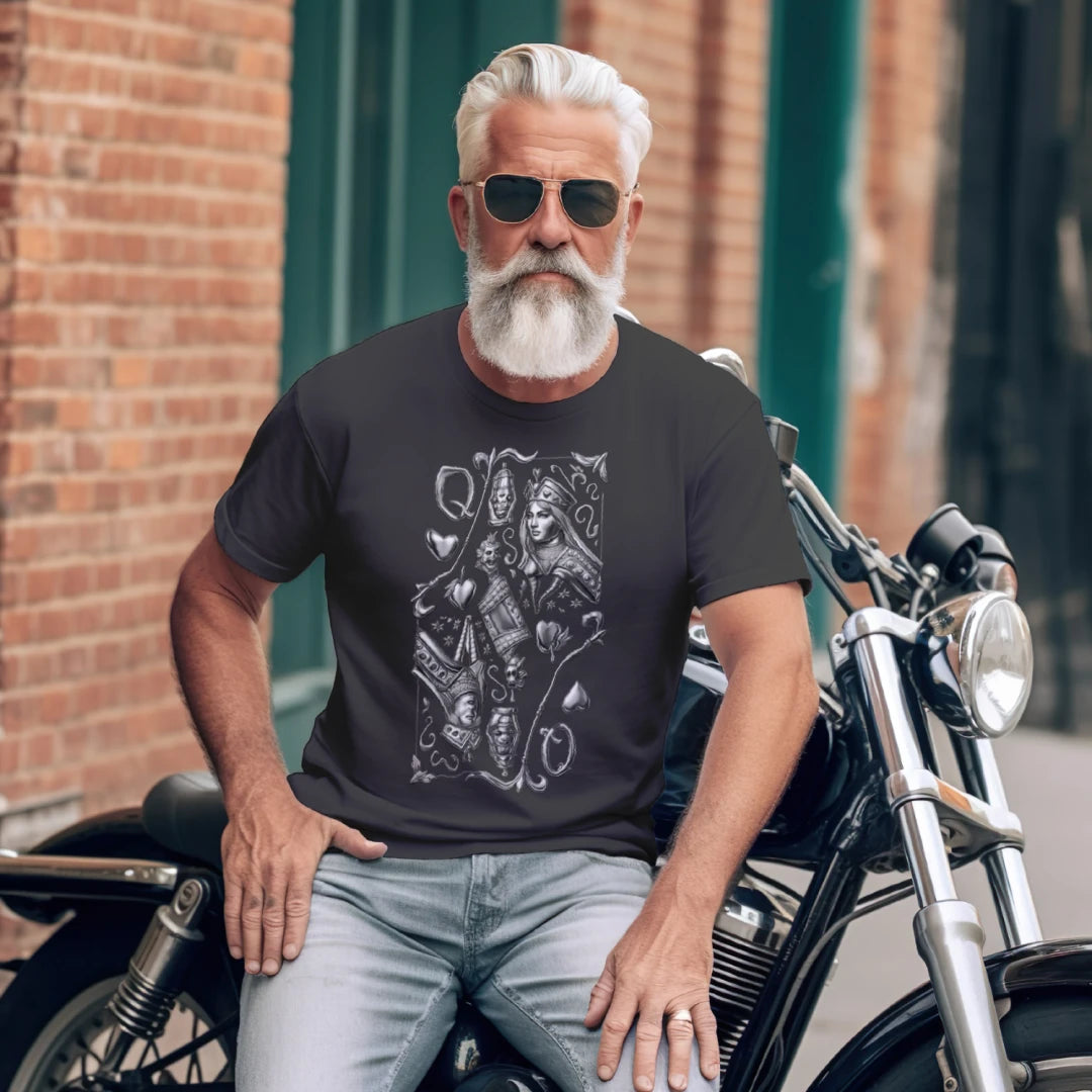 AB Playing Card QOH Chrm Port & Company ® Tri-Blend Tee