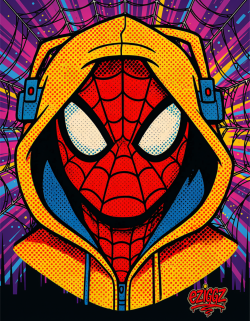 Brooklyn Spiderman by ezIggz — bold pop-art digital print