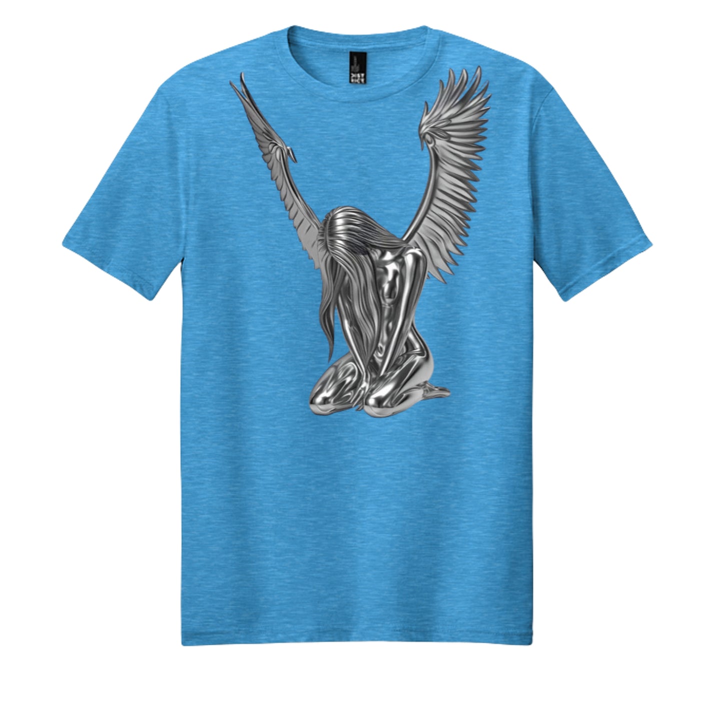 Heathered Bright Turquoise - DM108 - FRONT