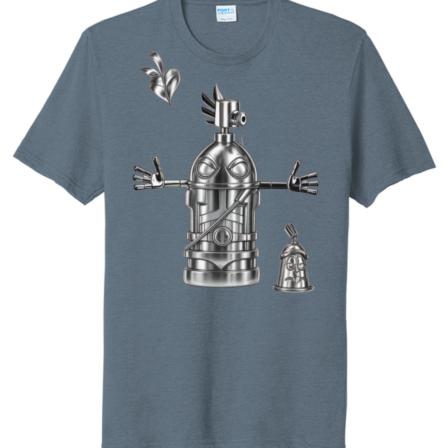 Steel Blue Heather - PC330 - FRONT