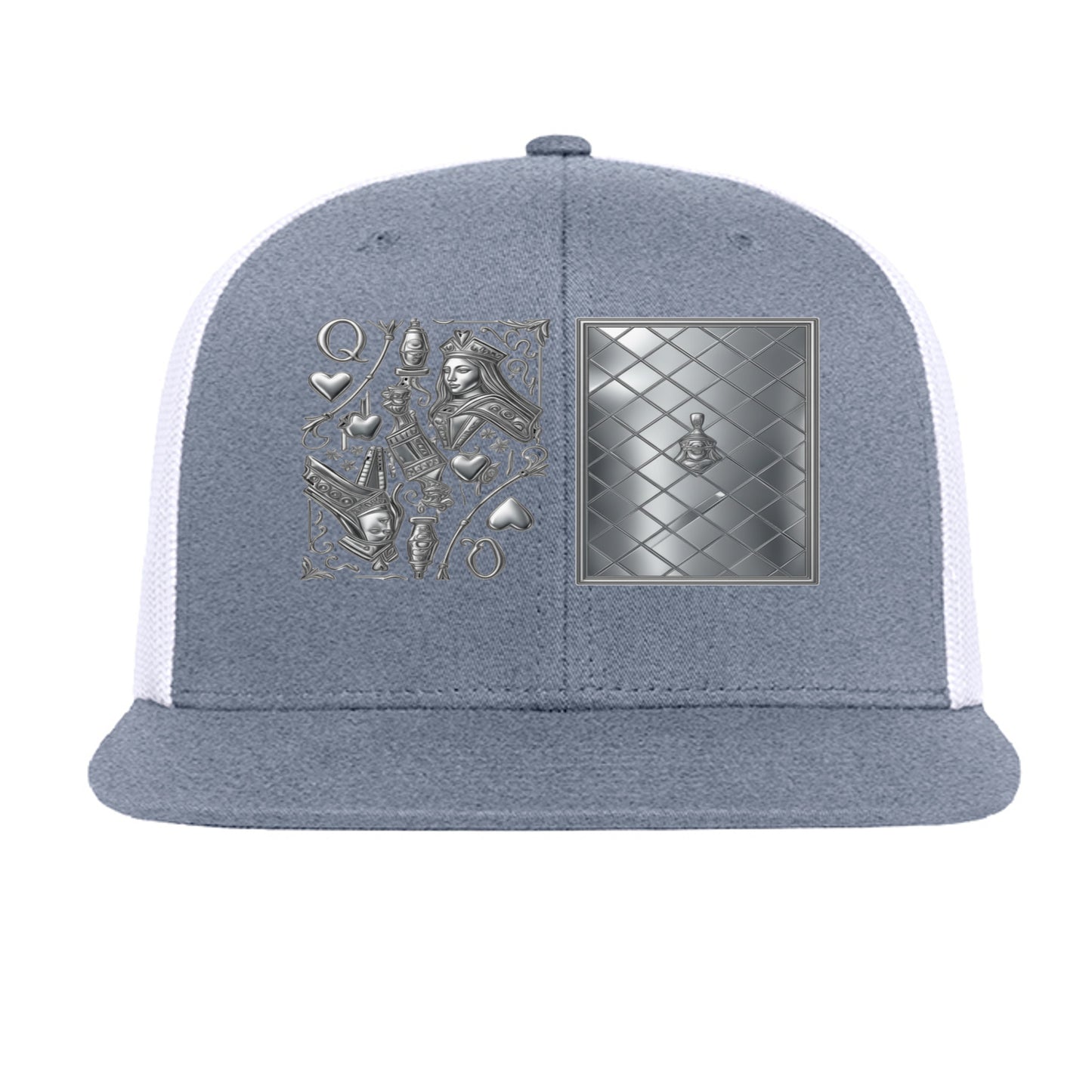 Heather Grey/ White - 6609 - FRONT