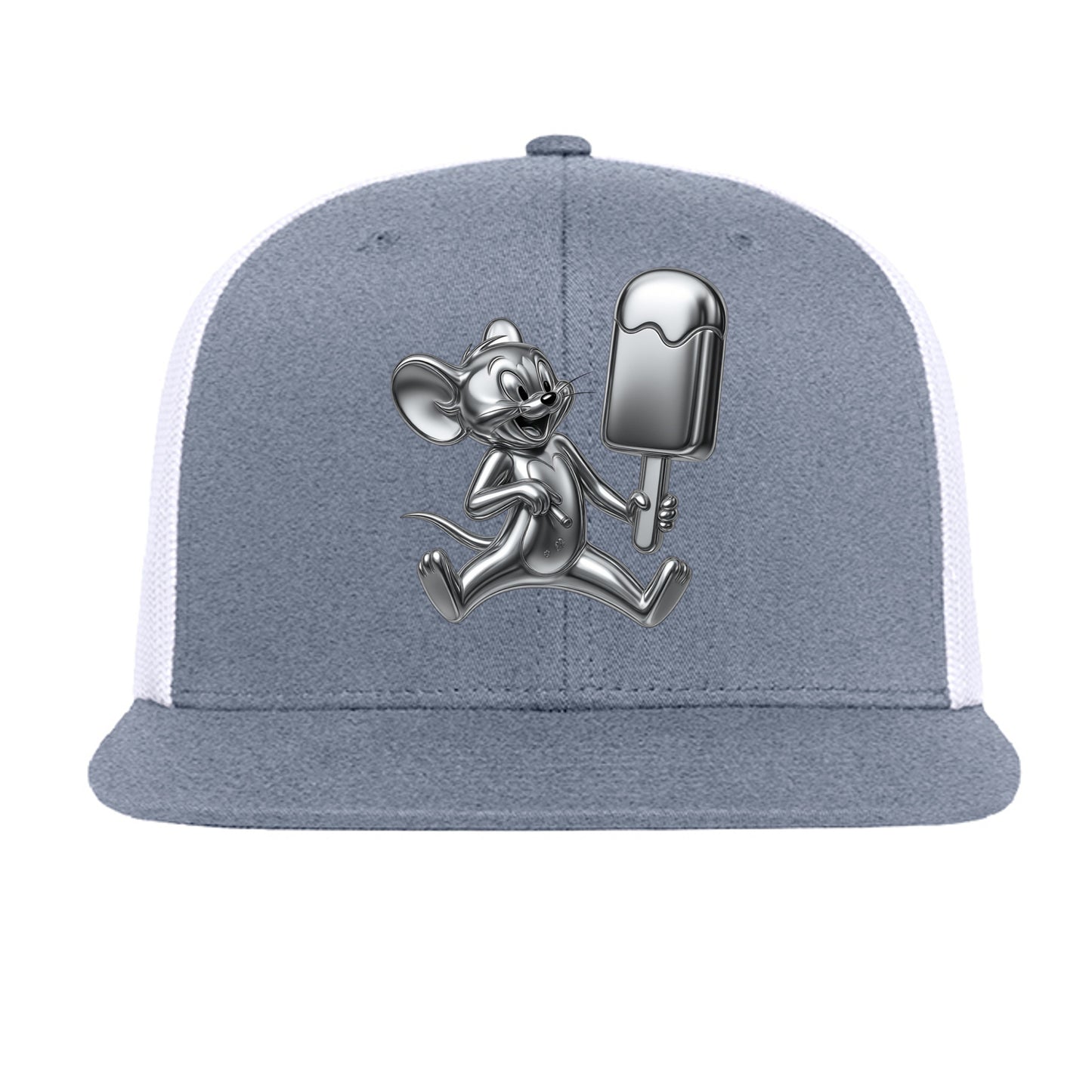 Heather Grey/ White - 6609 - FRONT