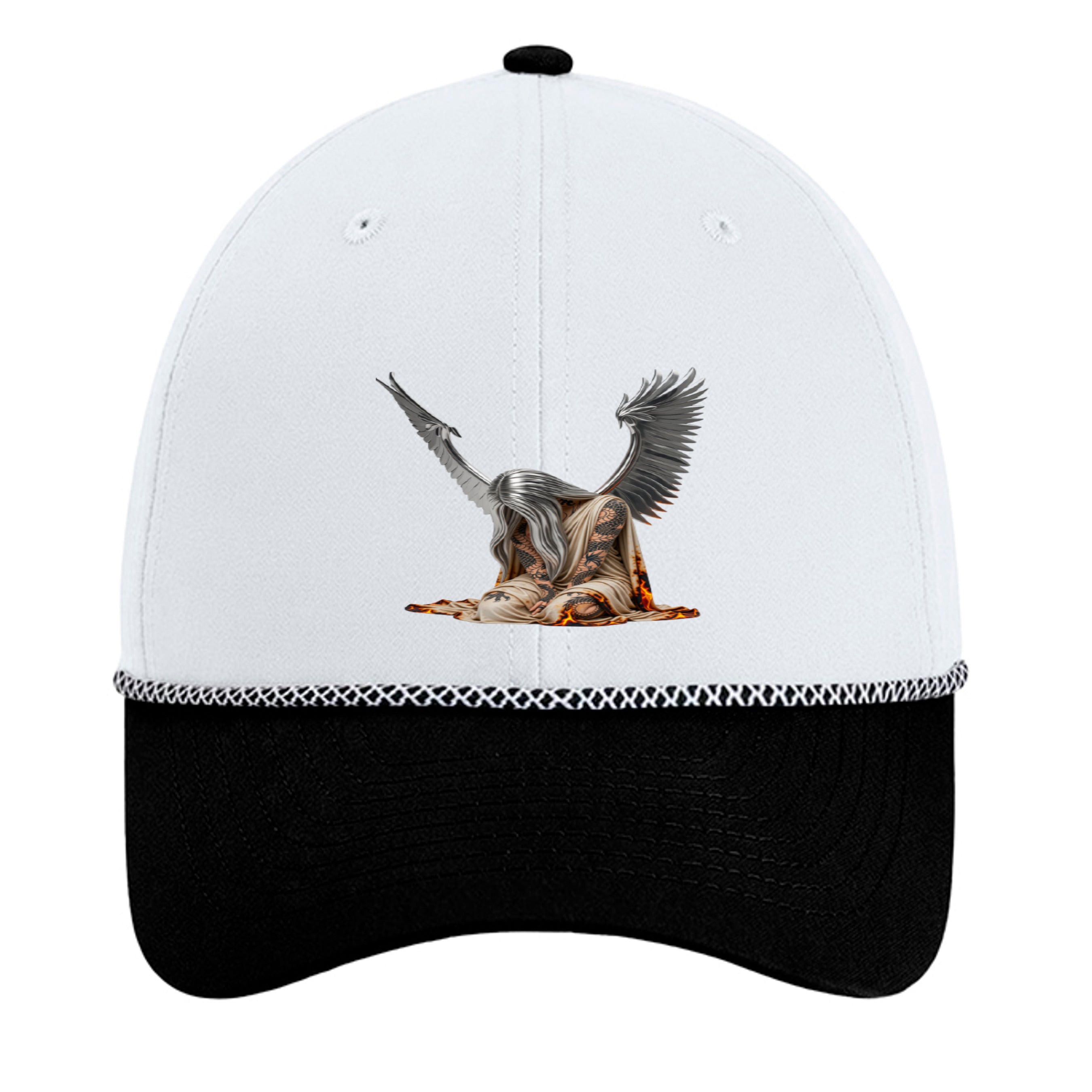 White/ Black/ Black/ White - 7054 - FRONT