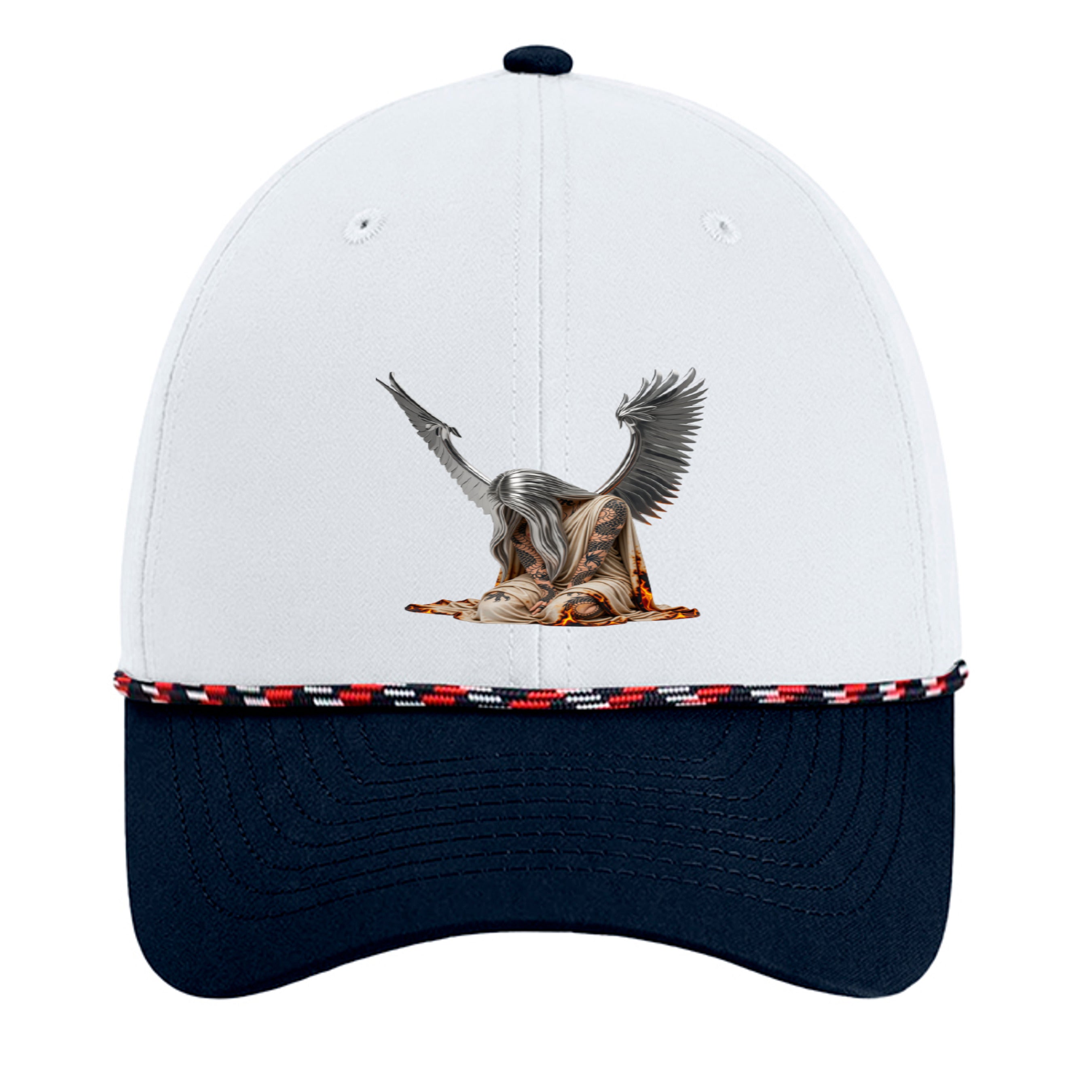 White/ Navy/ Navy/ Red/ White - 7054 - FRONT