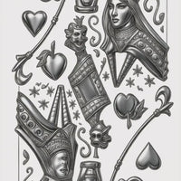 AB Playing Card QOH Chrm Port & Company ® Tri-Blend Tee
