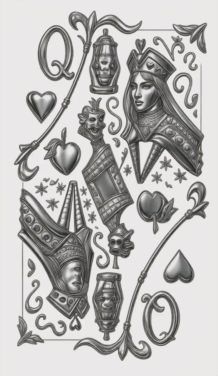 AB Playing Card QOH Chrm Port & Company ® Tri-Blend Tee