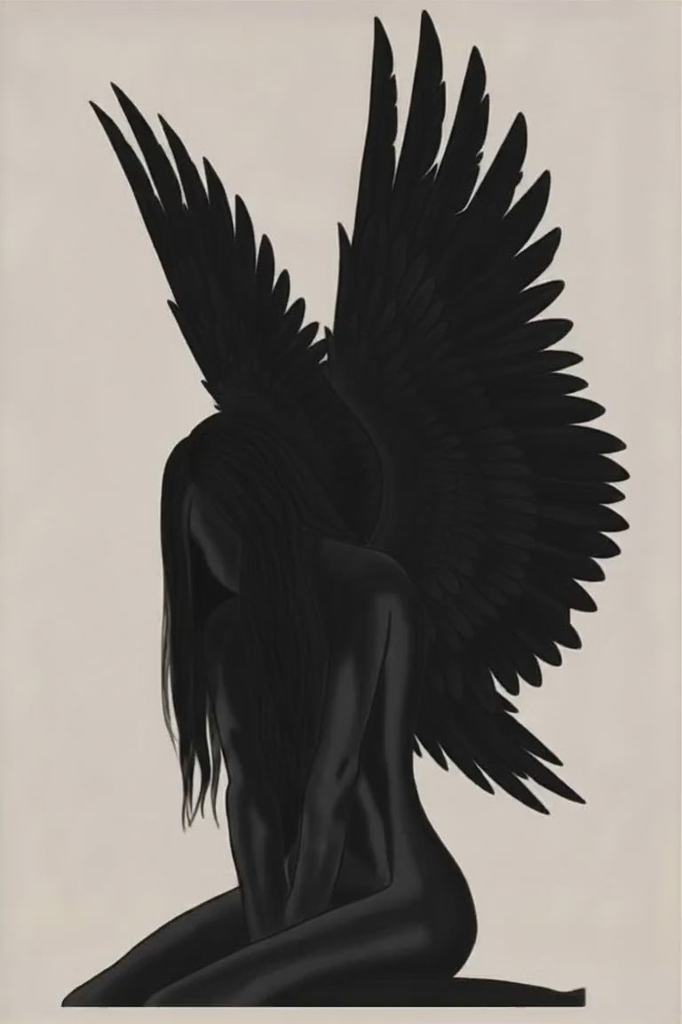 Fallen Angel Dark Shadow Unisex Triblend Short-Sleeve T-Shirt