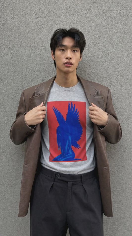 Fallen Angel Blue Glow Tee